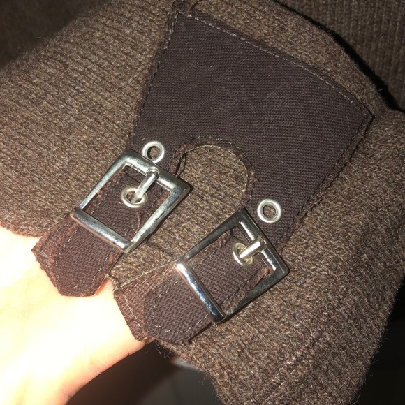 BLOCK Brown Wool Blend Turtleneck Sweater - Picture 2 of 5